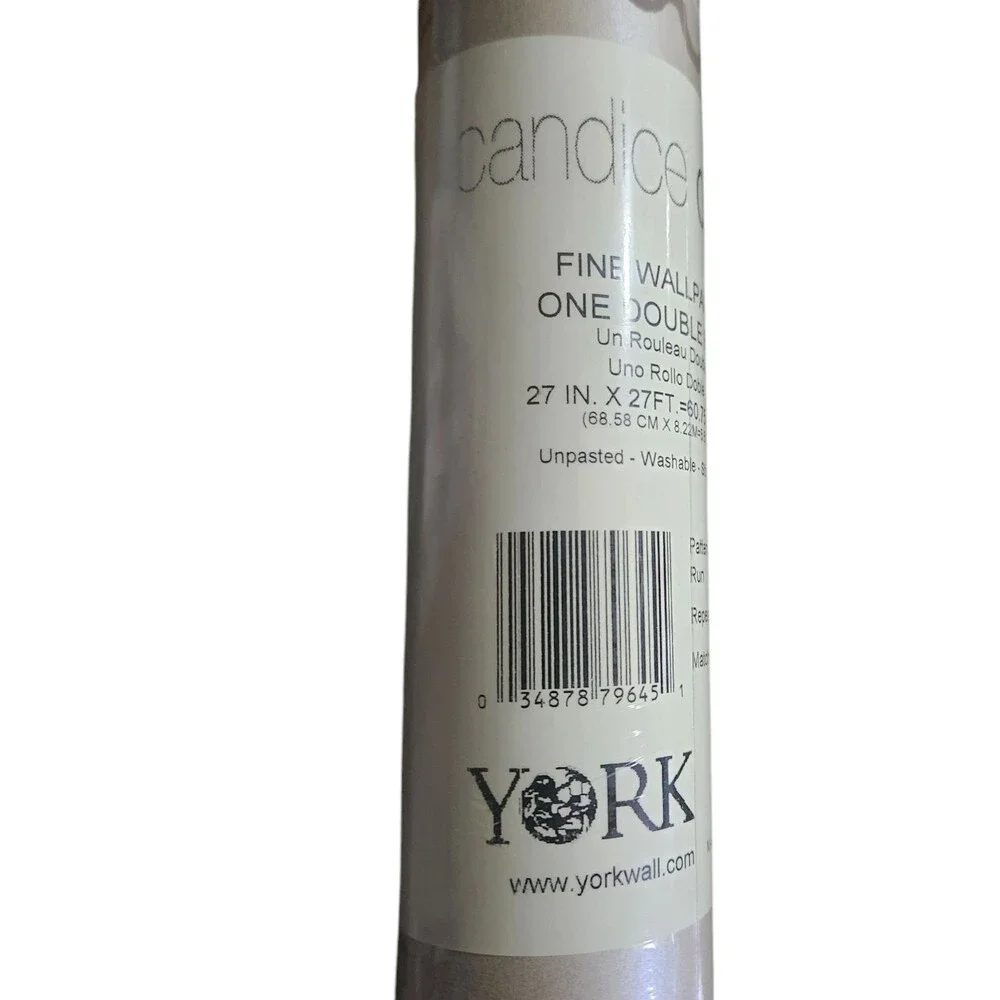 York Candice Olson Wallpaper Inspired Elegance Tasara Pattern ND7074 Double Roll